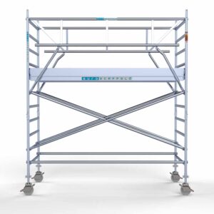 Rolsteiger Euroscaffold voorloopleuning Dubbel 1.35 x 3.05 x 4.2 meter