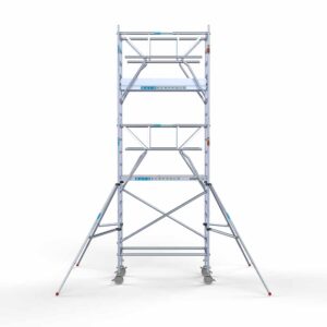 Rolsteiger Euroscaffold met dubbele Voorloopleuning 0.90 x 1.90 x 6.2 meter