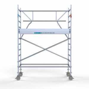 Rolsteiger Euroscaffold met enkele Voorloopleuning 0.90 x 2.50 x 4.2 meter