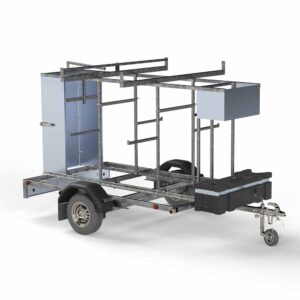 Steigeraanhanger 2,5 meter - Afsluitbaar