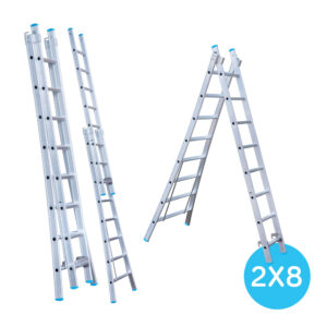 Tweedelige Reformladder 2x8 Eurostairs