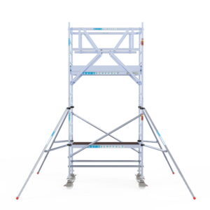 Rolsteiger euroscaffold met dubbele Voorloopleuning 0.90 x 1.90 x 5.2 meter