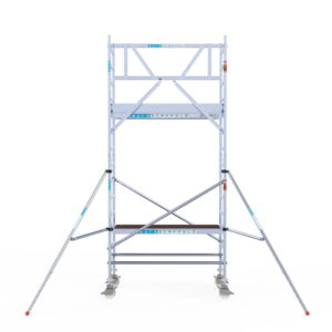 Rolsteiger Euroscaffold met enkele Voorloopleuning 0.90 x 1.90 x 5.2 meter