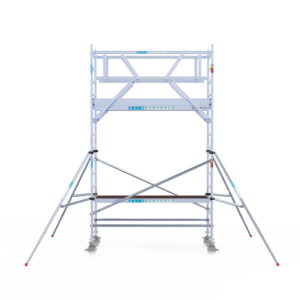 Rolsteiger Euroscaffold met dubbele Voorloopleuning 0.90 x 2.50 x 5.2 meter